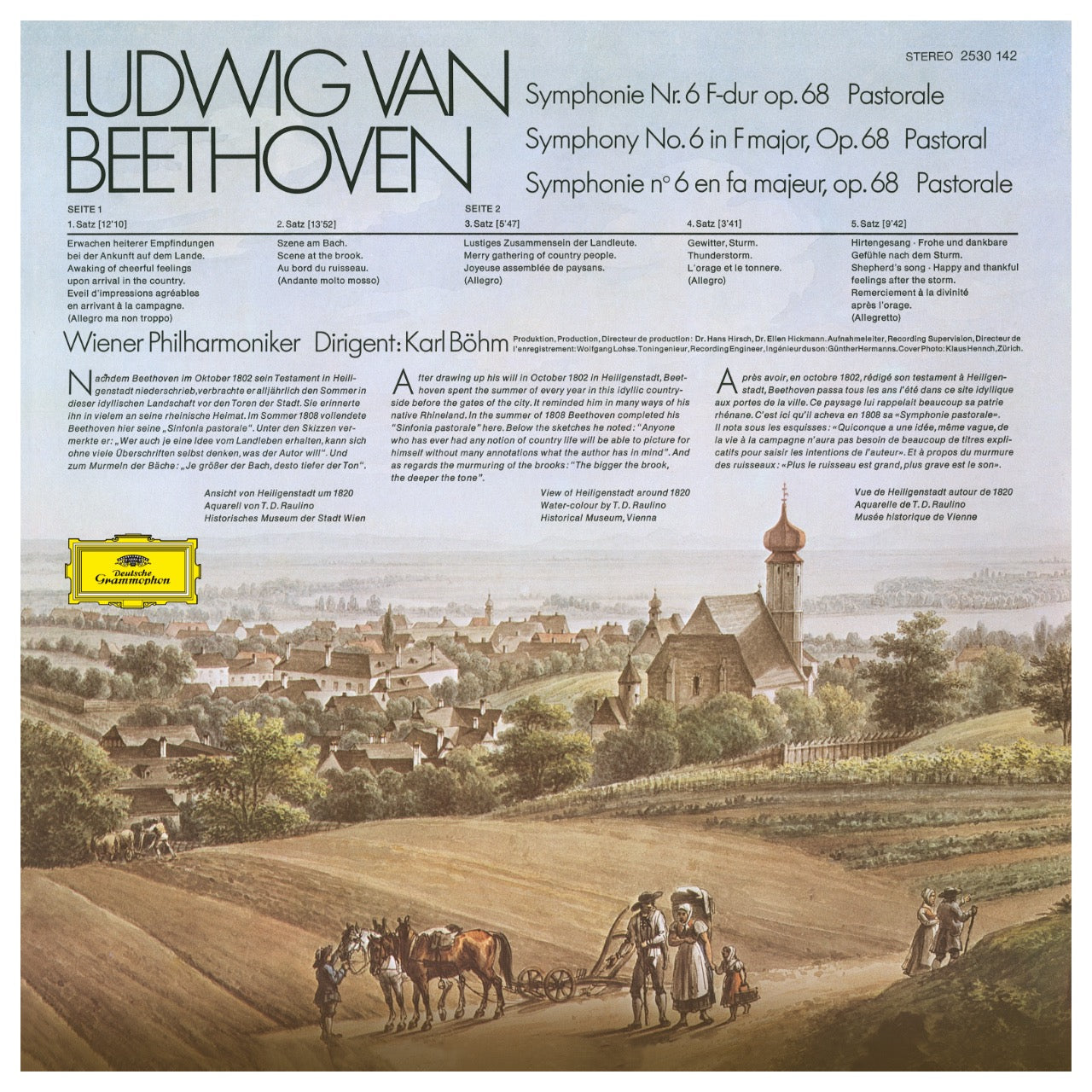 Revox Master Tape, KARL BÖHM & WIENER PHILHARMONIKER - BEETHOVEN: SINFONIE NR. 6