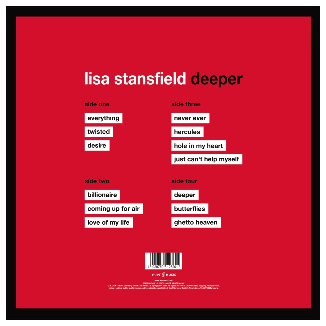 Revox Master Tape, LISA STANSFIELD - DEEPER
