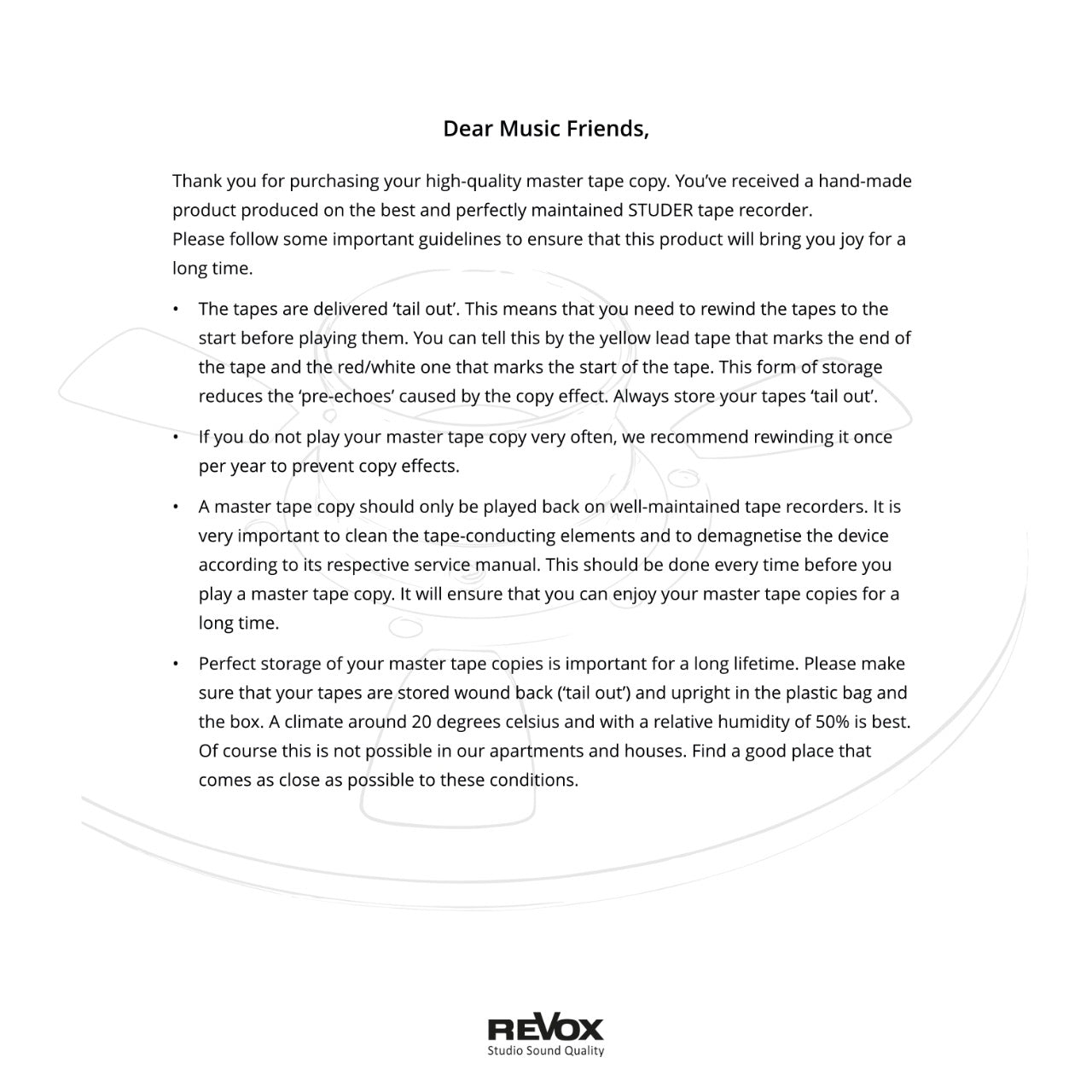 Revox Master Tape, FRED WESLEY - STUDIO LIVE SESSION