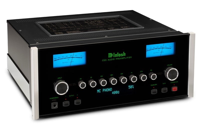 Préamplificateur à semi-conducteurs McIntosh C55 à 2 canaux