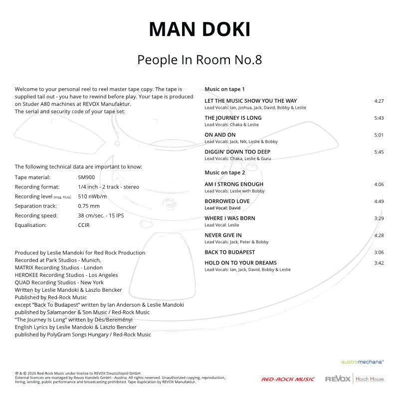Grandmaster Kassette MANDOKI - PEOPLE IN ROOM No. 8