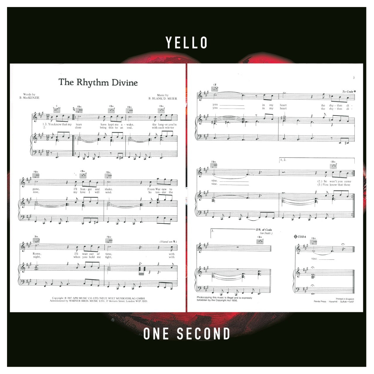 Revox Master Tape, YELLO - ONE SECOND