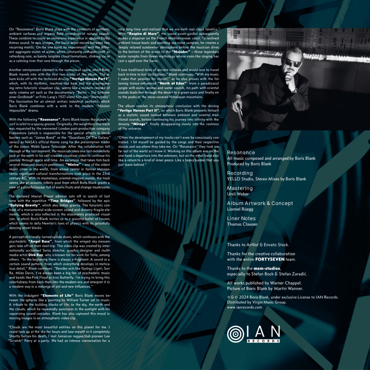 Revox Master Tape, BORIS BLANK - RESONANCE