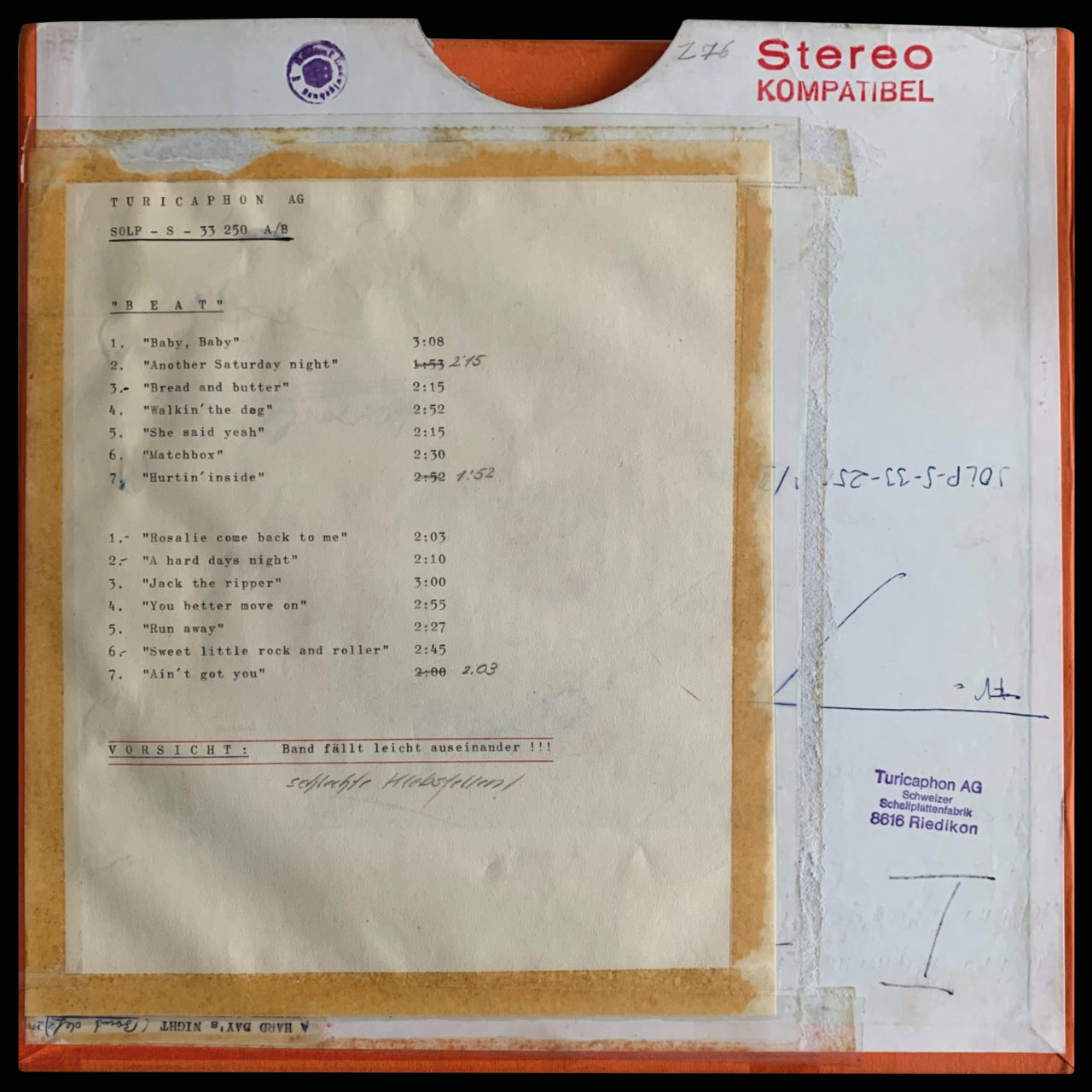 Revox Master Tape, VARIOUS - BEAT BEAT BEAT