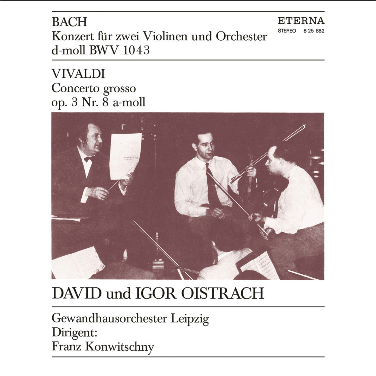 Revox Master Tape, DAVID & IGOR OISTRACH - BACH CONCERTO / VIVALDI CONCERTO