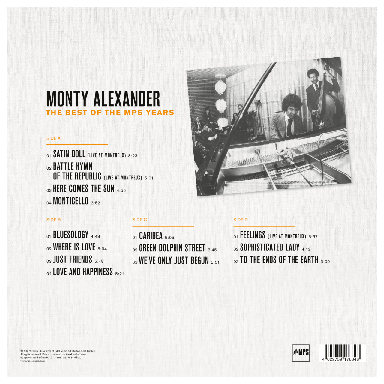 Revox Master Tape, MONTY ALEXANDER - THE BEST OF MPS YEARS