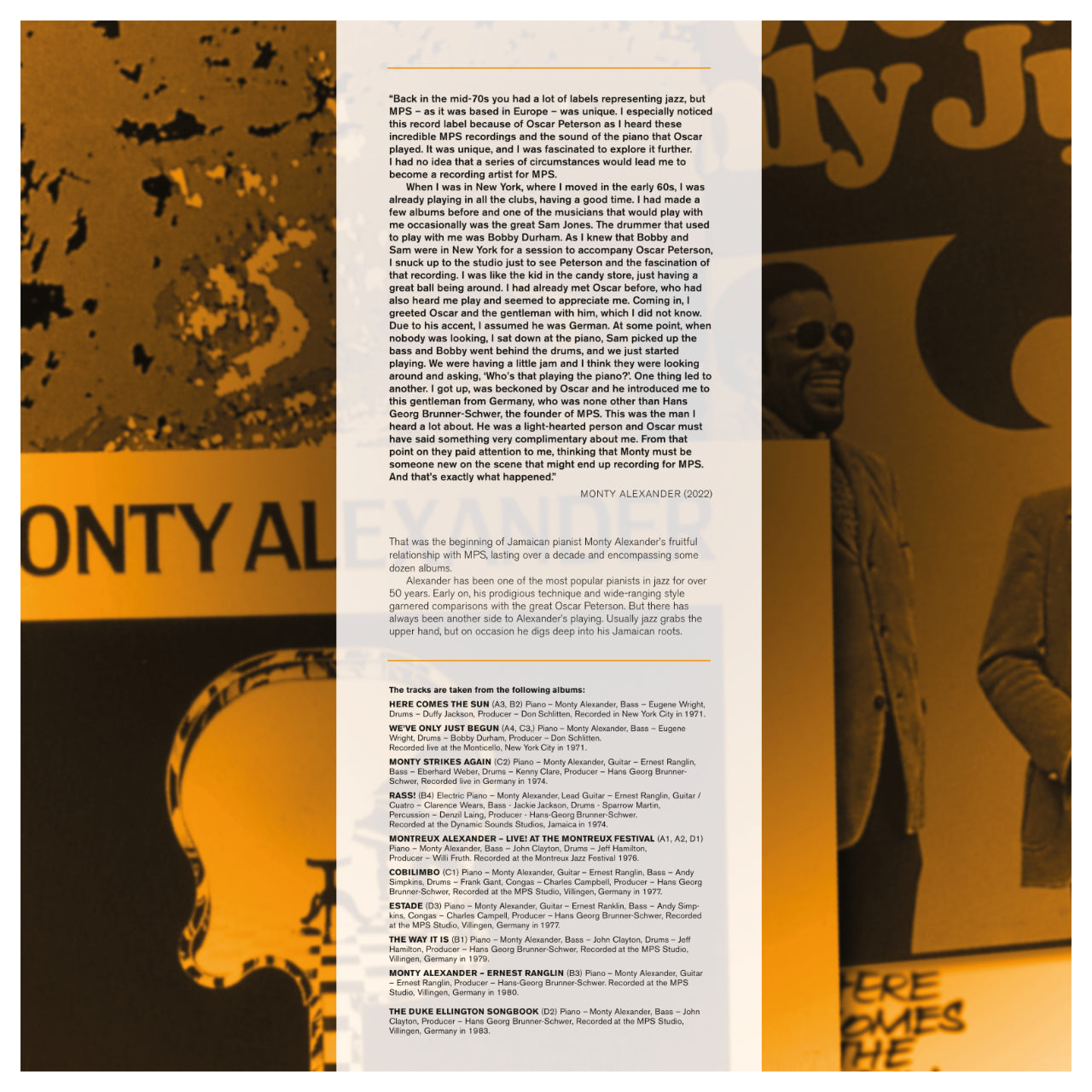 Revox Master Tape, MONTY ALEXANDER - THE BEST OF MPS YEARS
