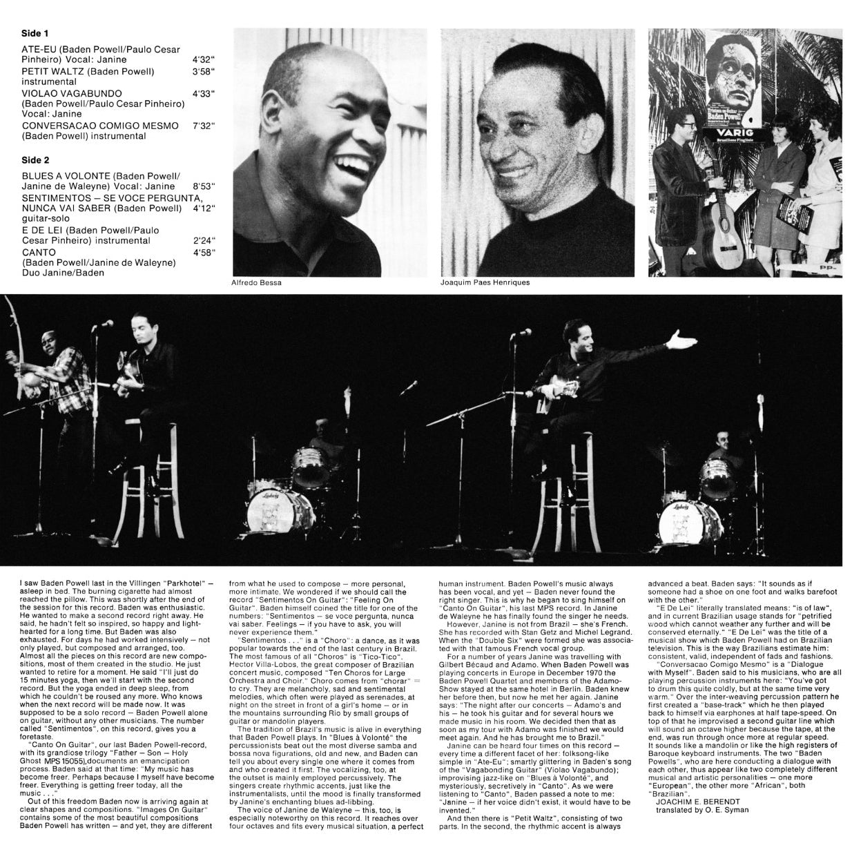 Revox Master Tape, BADEN POWELL - IMAGES ON GUITAR