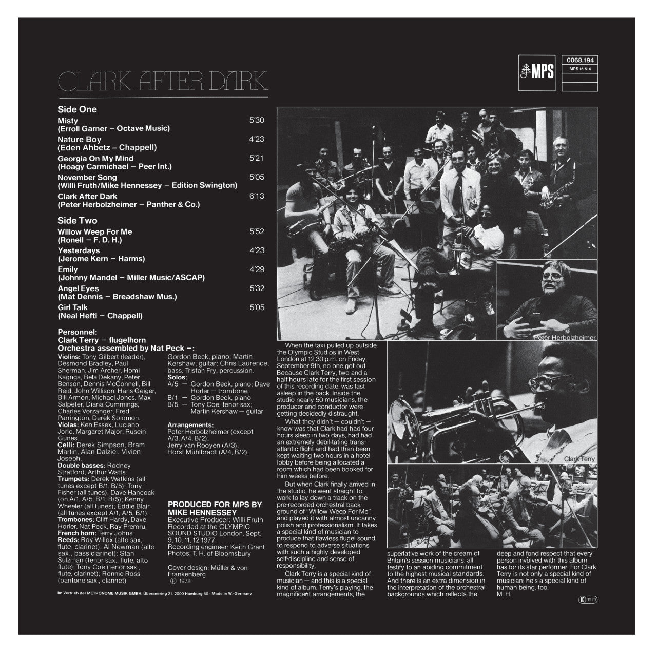 Revox Master Tape, CLARK TERRY - CLARK AFTER DARK