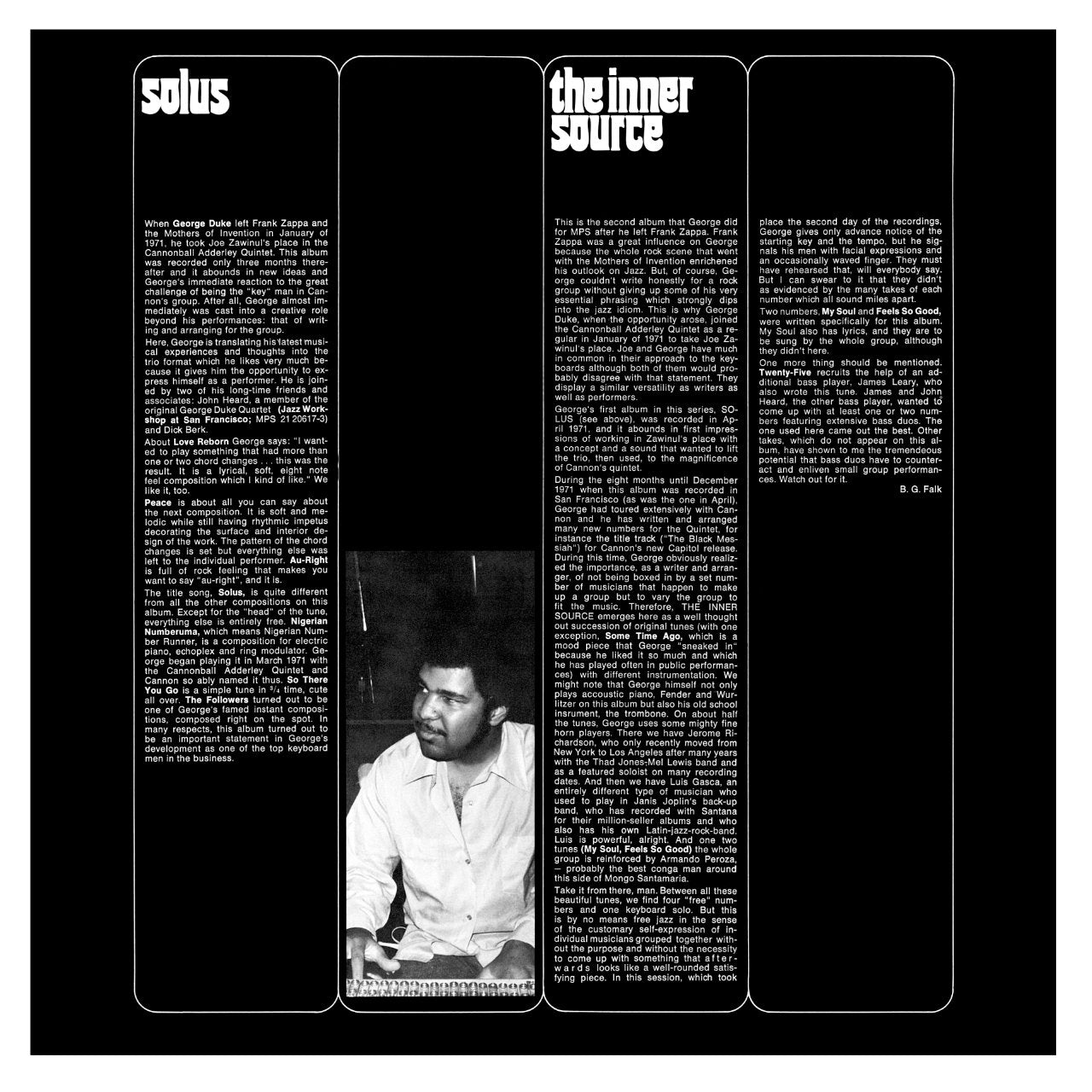 Revox Master Tape, GEORGE DUKE - THE INNER SOURCE