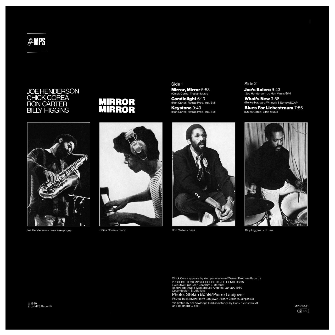 Revox Master Tape, JOE HENDERSON / CHICK COREA - MIRROR, MIRROR