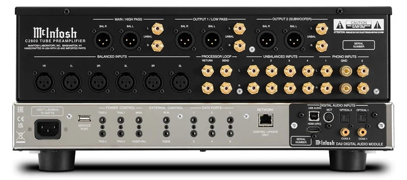 Préamplificateur à tube à vide 2 canaux C2800