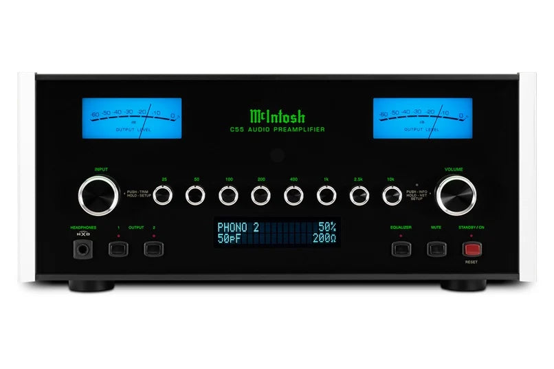 Préamplificateur à semi-conducteurs McIntosh C55 à 2 canaux