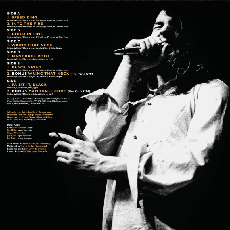 Grandmaster Kassette DEEP PURPLE - LIVE IN STOCKHOLM 1970 (Doppelkassette)