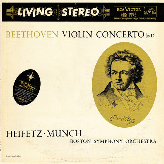 Revox Master Tape, HEIFETZ/MUNCH - BEETHOVEN VIOLIN CONCERTO IN D, OP.61