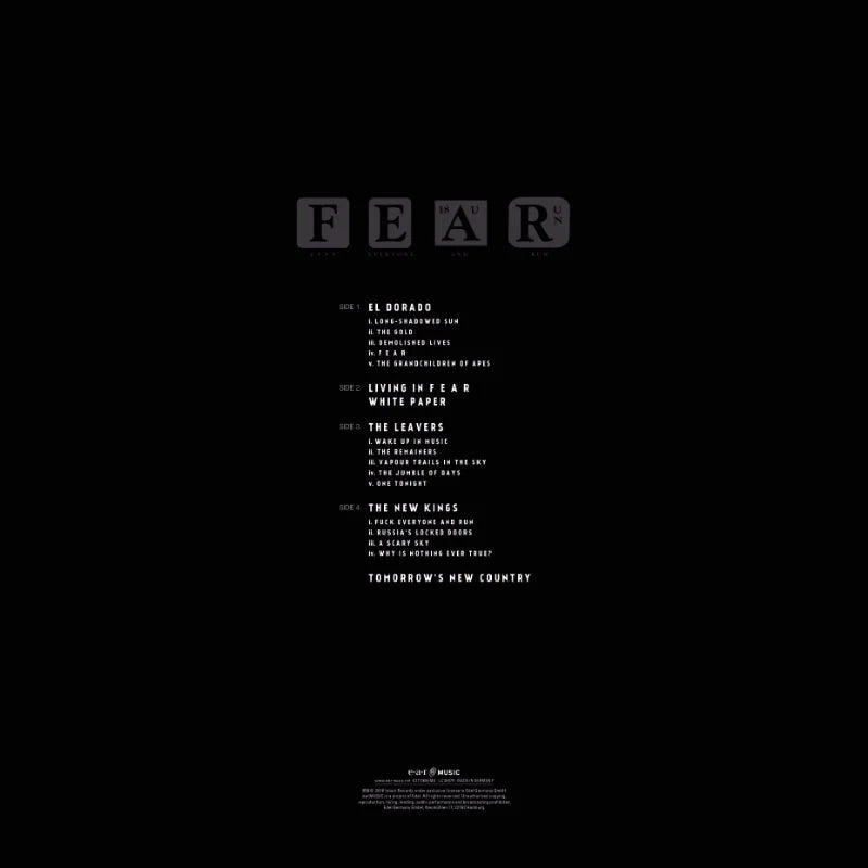 Revox Studio Master Tape, MARILLION - F   E   A   R