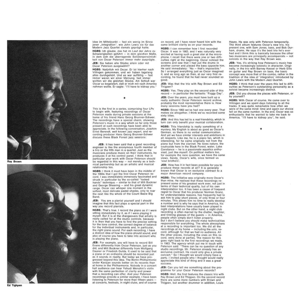 Revox Master Tape, OSCAR PETERSON - ACTION