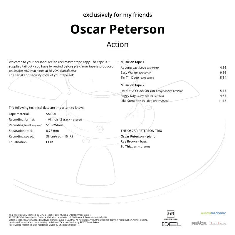 Revox Master Tape, OSCAR PETERSON - ACTION