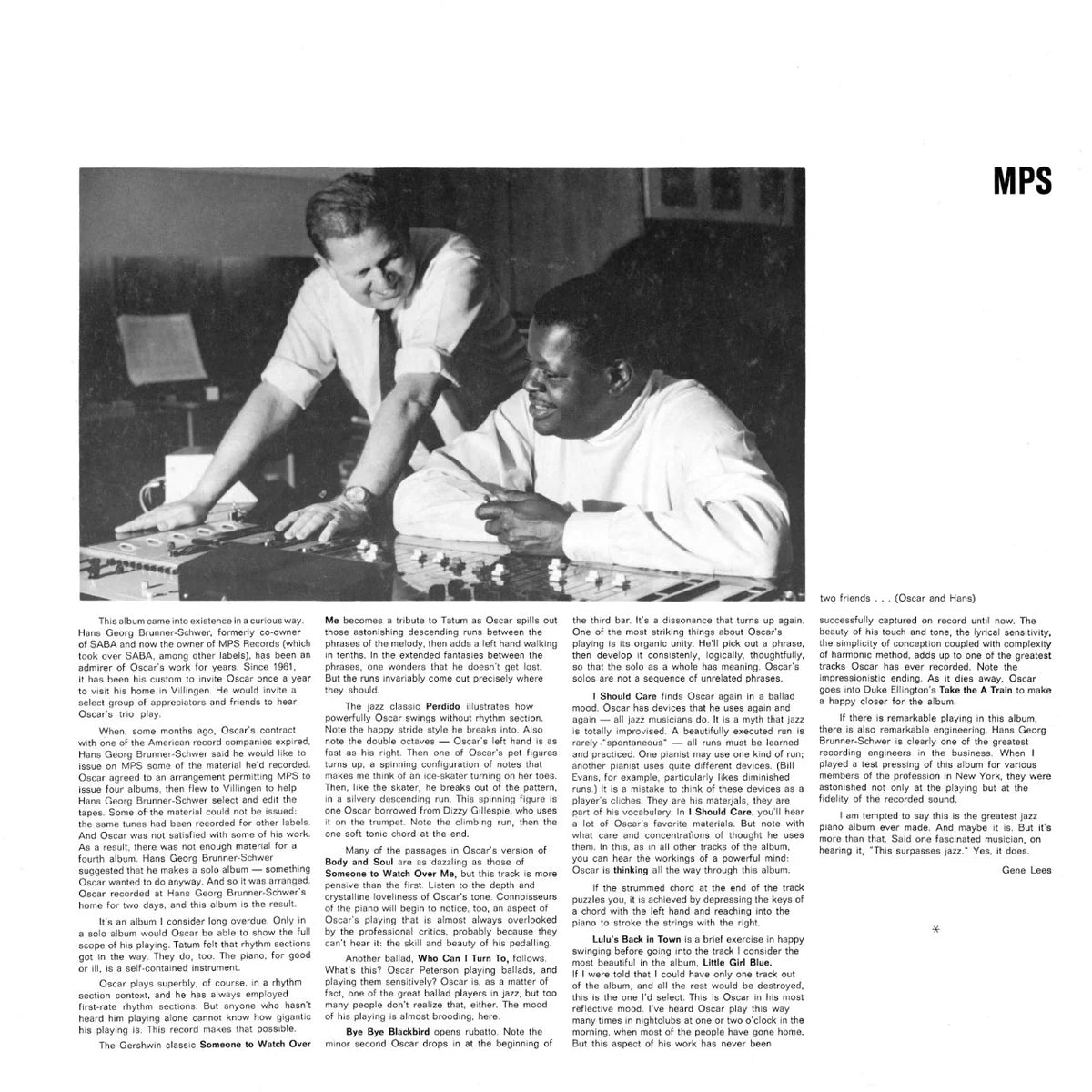 Revox Master Tape, OSCAR PETERSON - MY FAVORITE INSTRUMENT