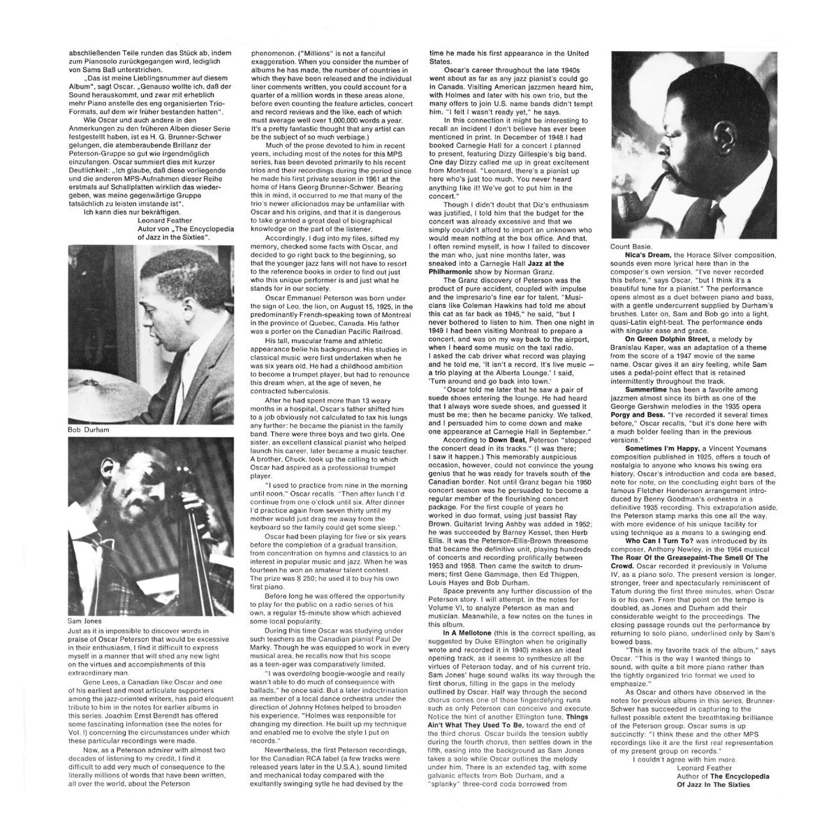 Revox Master Tape, OSCAR PETERSON - MELLOW MOOD