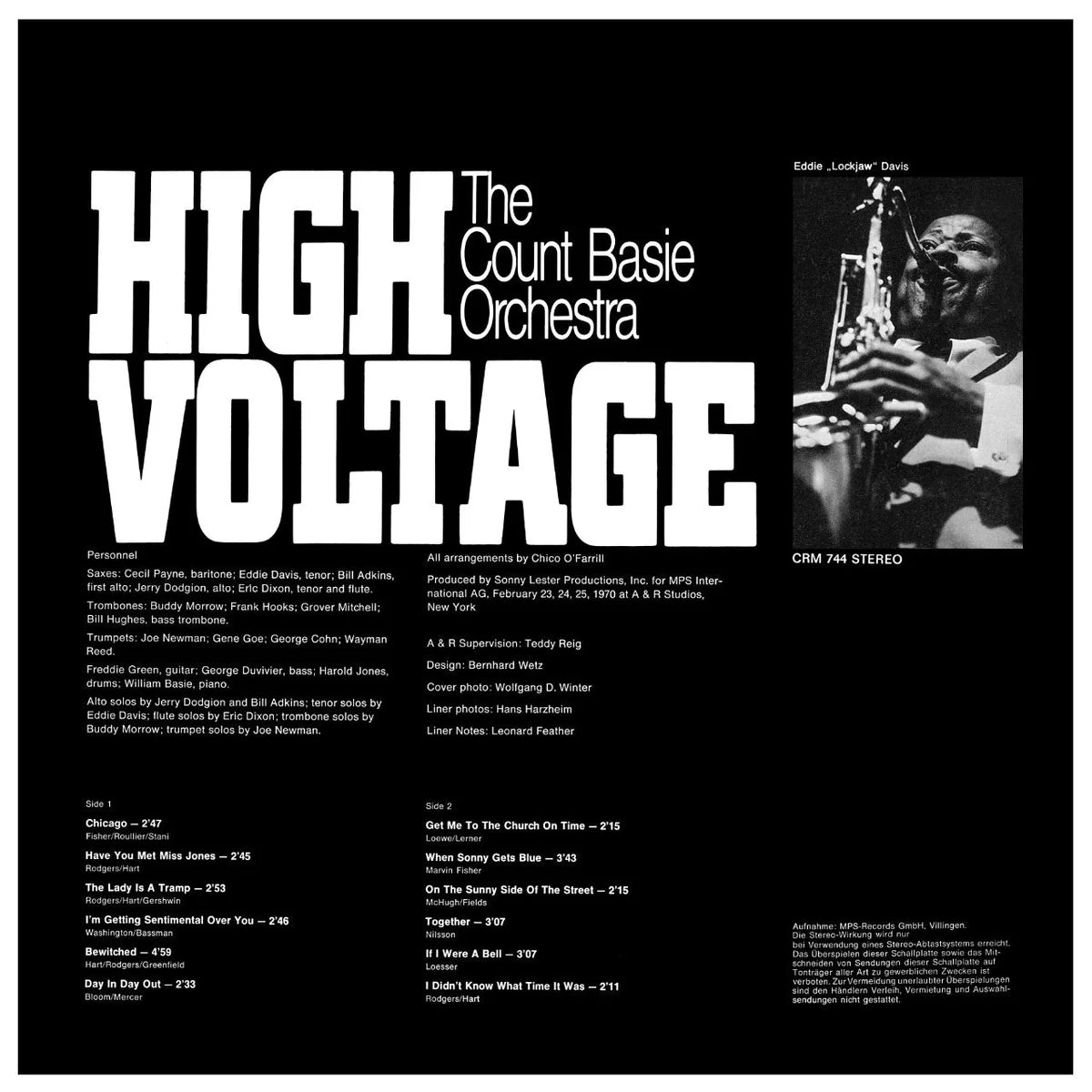 Revox Master Tape, THE COUNT BASIE ORCHESTRA - HIGH VOLTAGE