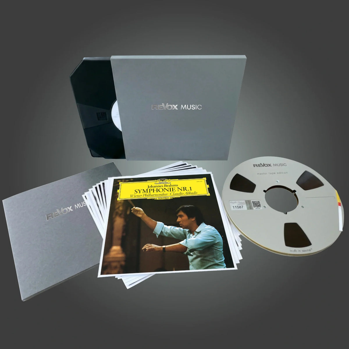 Revox Master Tape, CLAUDIO ABBADO & THE VIENNA PHILHARMONICS - BRAHMS SYMPHONY NO. 1