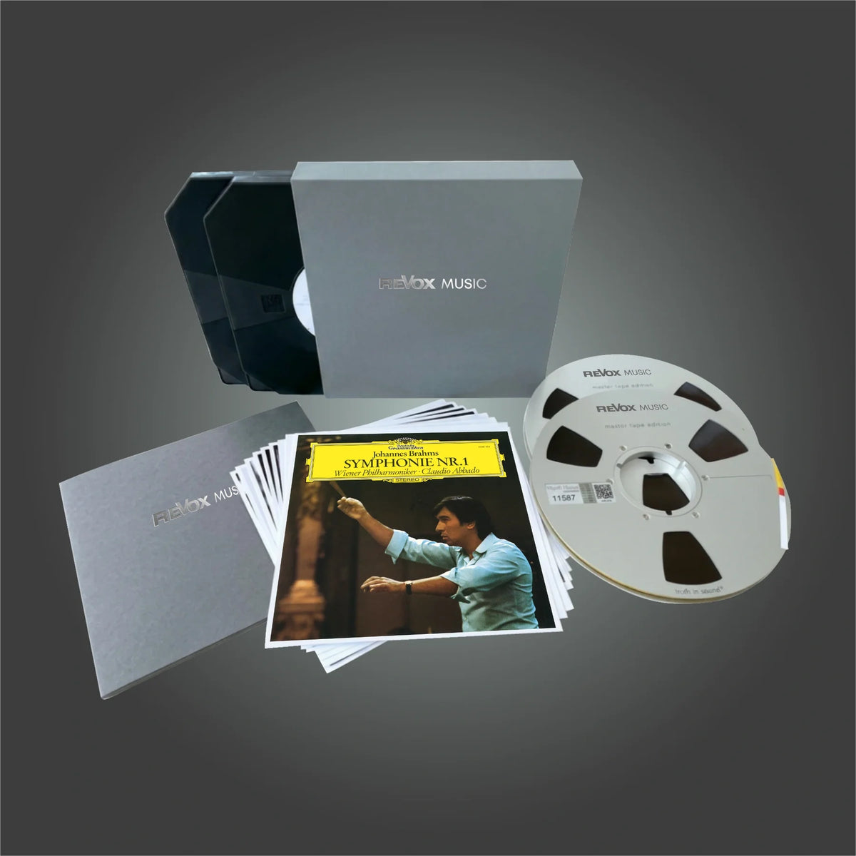 Revox Master Tape, CLAUDIO ABBADO & THE VIENNA PHILHARMONICS - BRAHMS SYMPHONY NO. 1