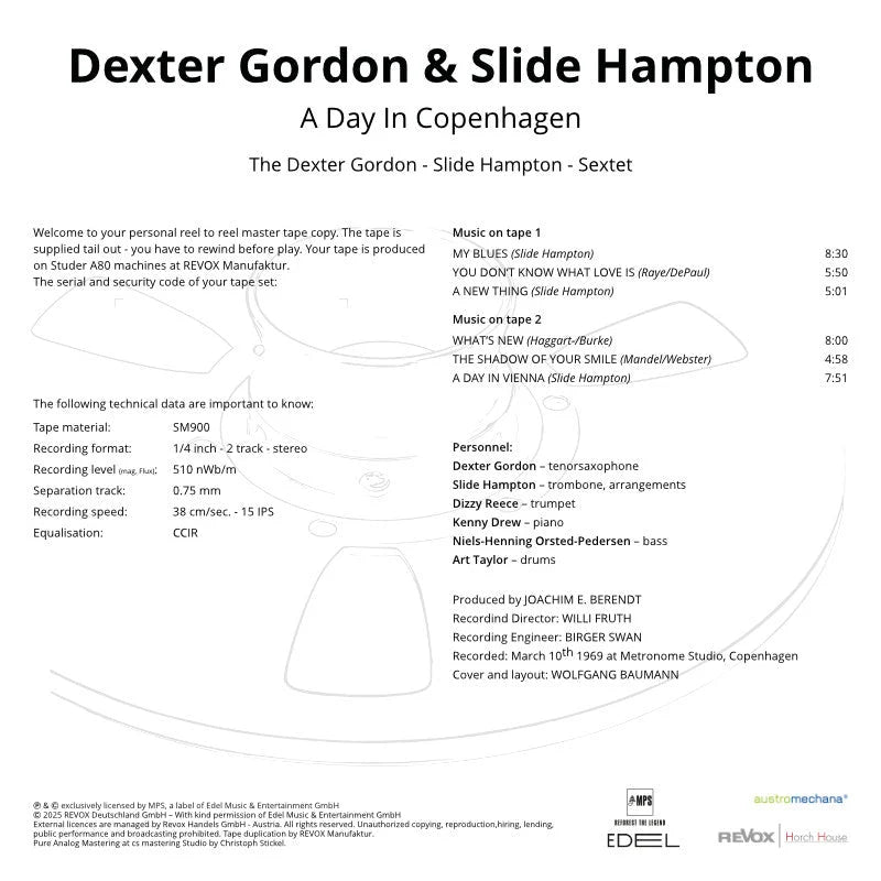 Revox Master Tape, DEXTOR GORDEN - A DAY IN COPENHAGEN