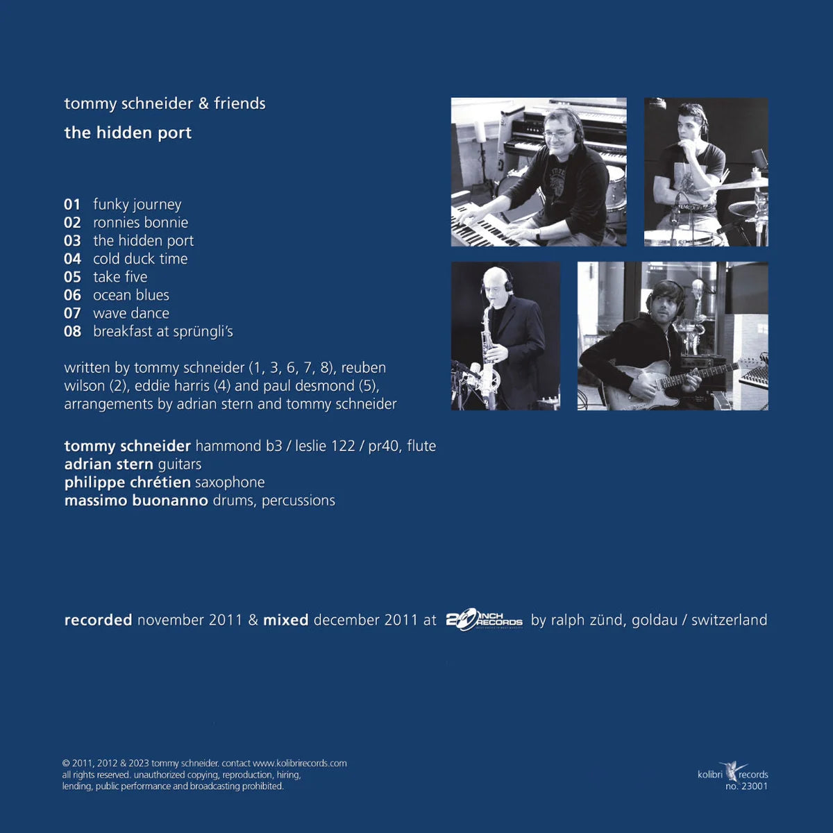 Revox Master Tape, TOMMY SCHNEIDER & FRIENDS - THE HIDDEN PORT