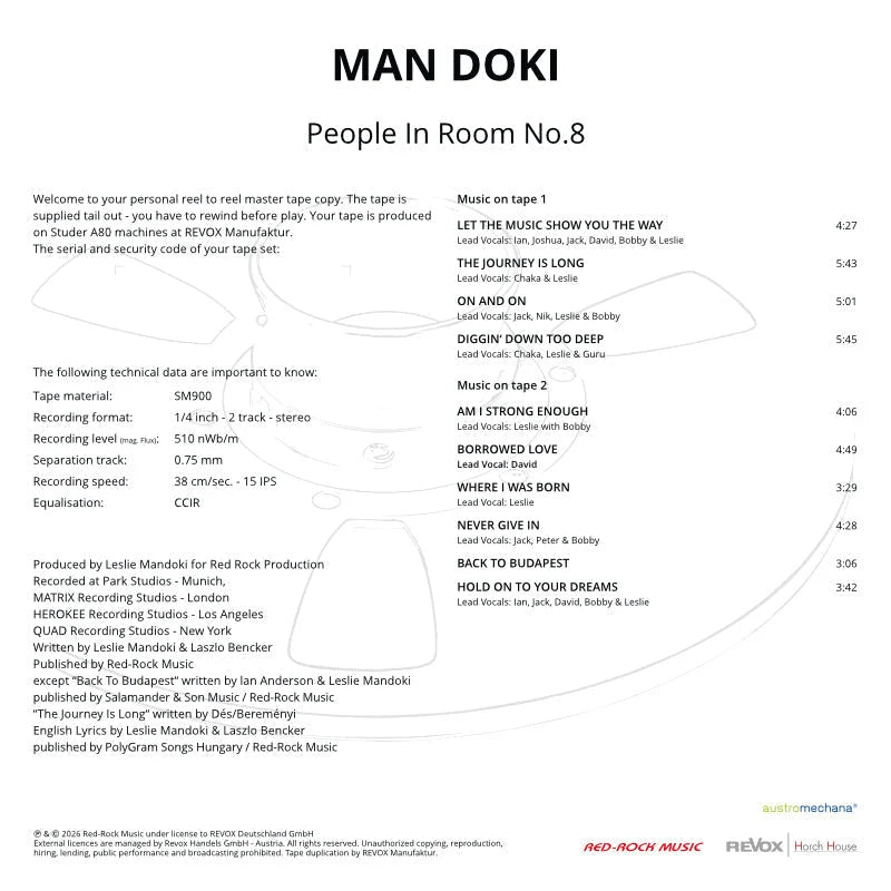 Revox Standard Master Tape, MANDOKI - PEOPLE IN ROOM NO. 8